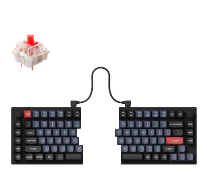 Klawiatura Keychron Q11 Split Gateron Red Switch RGB Knob Q11-M1